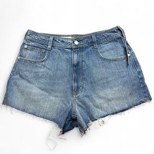 Pilcro Anthropologie Blue High-Rise Denim Cut Off Shorts Womens Size 30 NWT